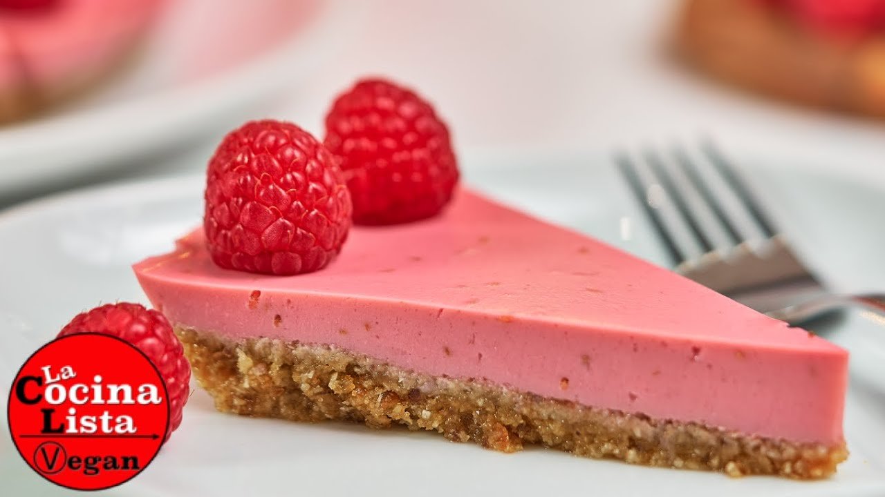 Receta de Tarta vegana de frambuesa