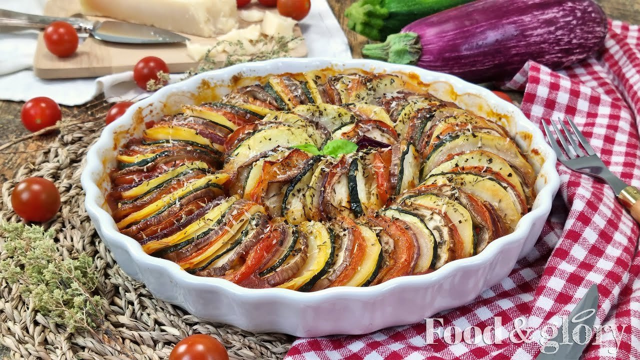 Receta de Tian de verduras