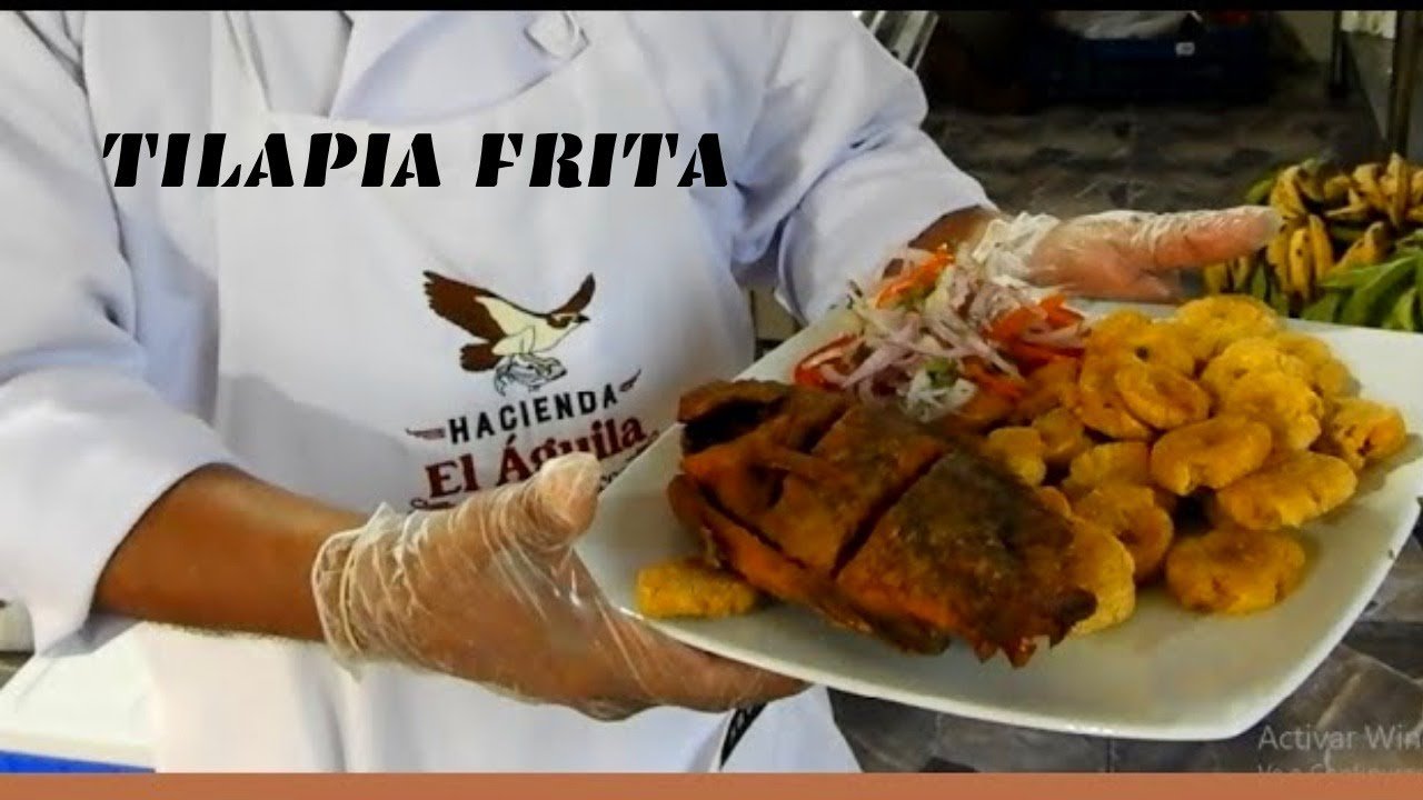 Receta de Tilapia frita con patacones