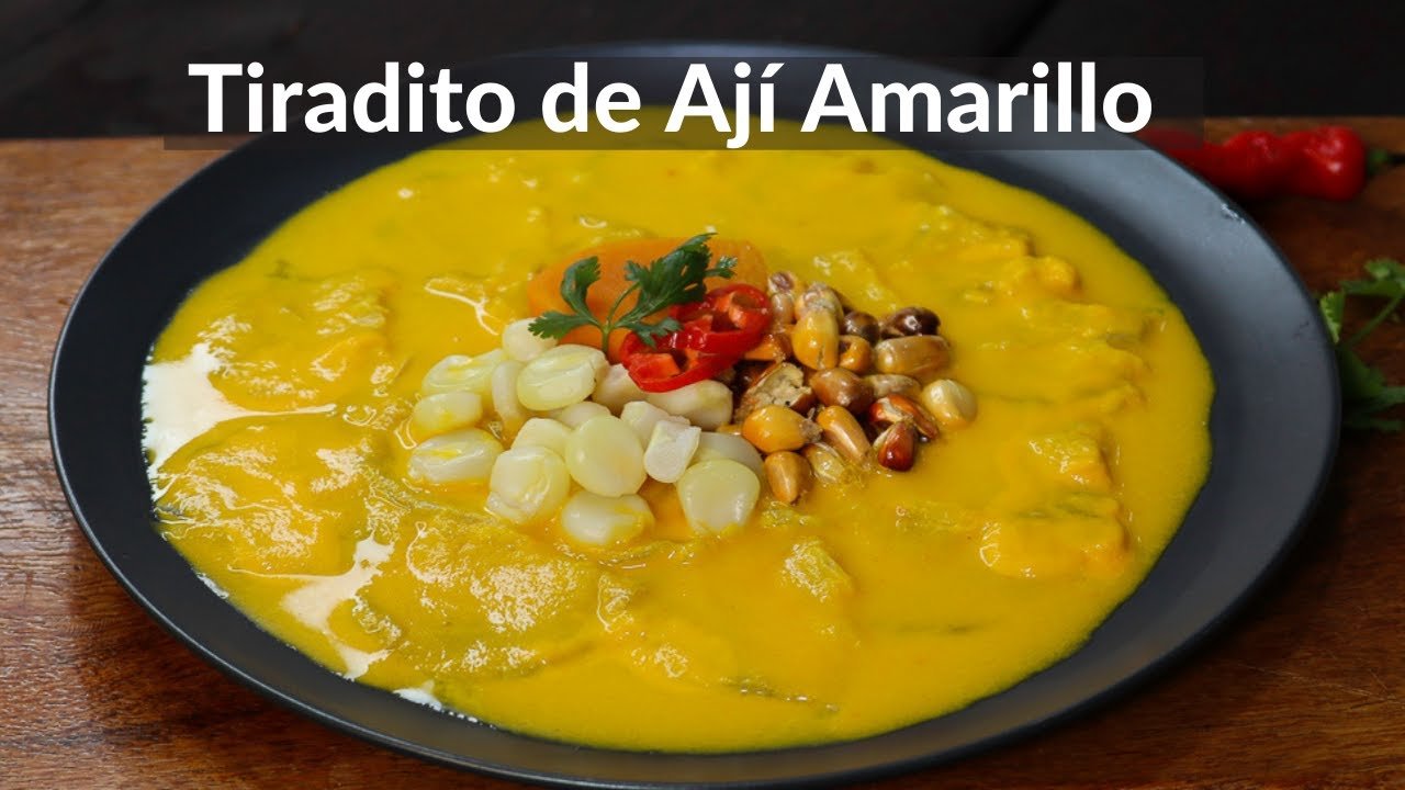 Receta de Tiradito de ají amarillo