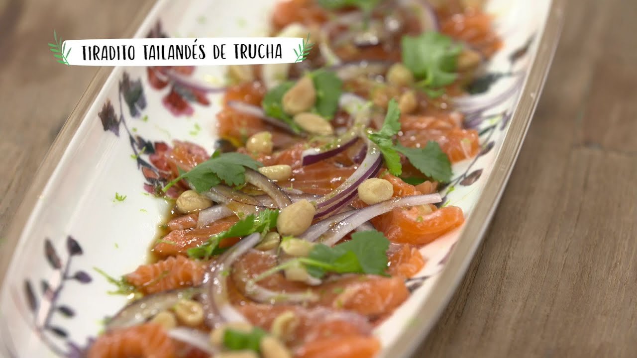Receta de Tiradito de trucha