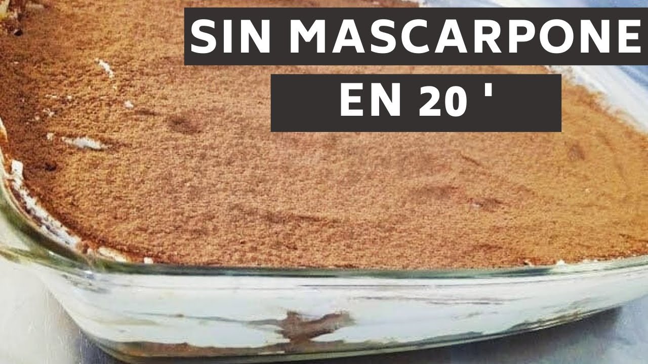 Receta de Tiramisú sin mascarpone