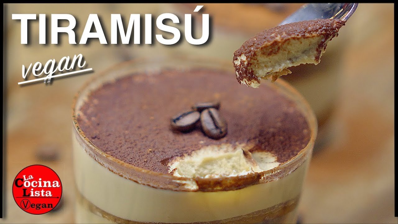 Receta de Tiramisú vegano