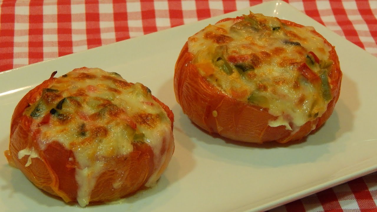 Receta de Tomates rellenos de verduras