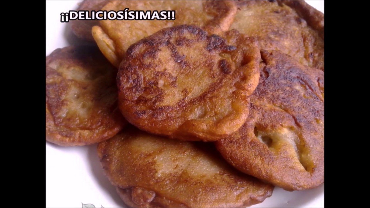 Receta de Torrejas de plátano