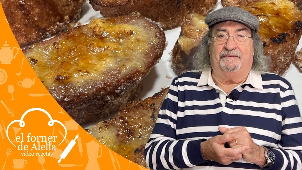 Receta de Torrijas con crema pastelera