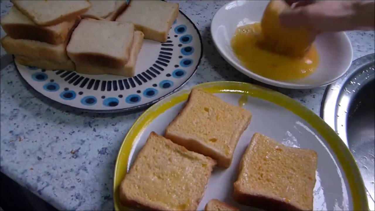 Receta de Torrijas con leche y zumo de naranja