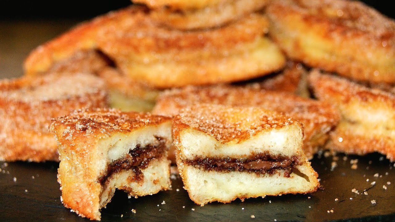 Receta de Torrijas rellenas de chocolate