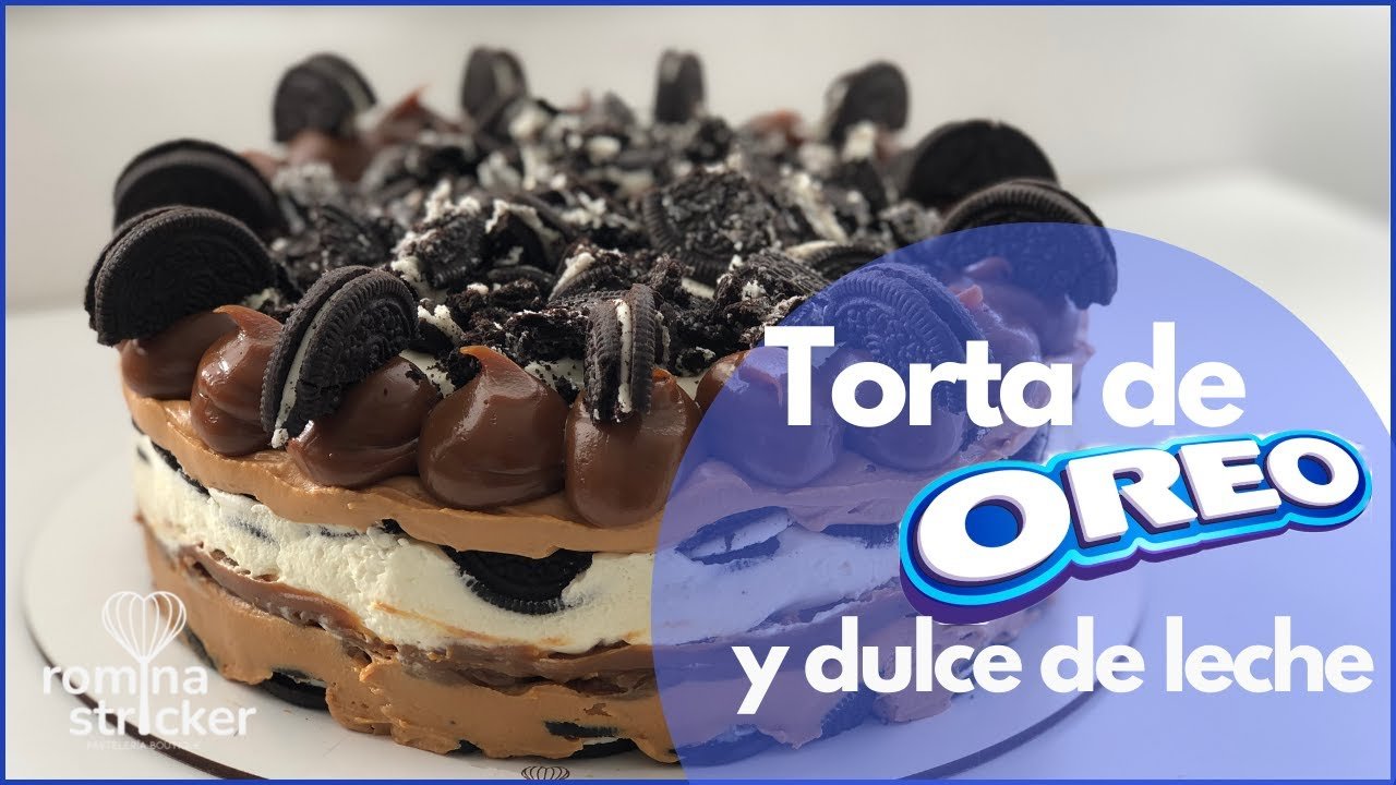 Receta de Torta Oreo y dulce de leche