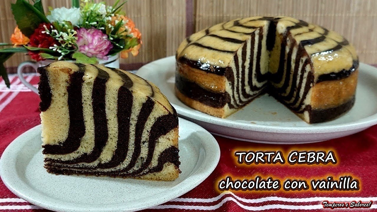 Receta de Torta cebra