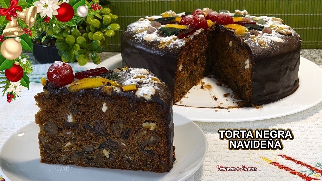 Receta de Torta de Navidad o torta negra