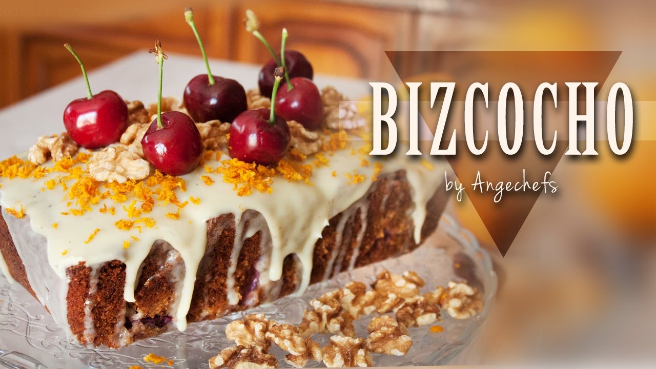 Receta de Torta de cerezas y nueces