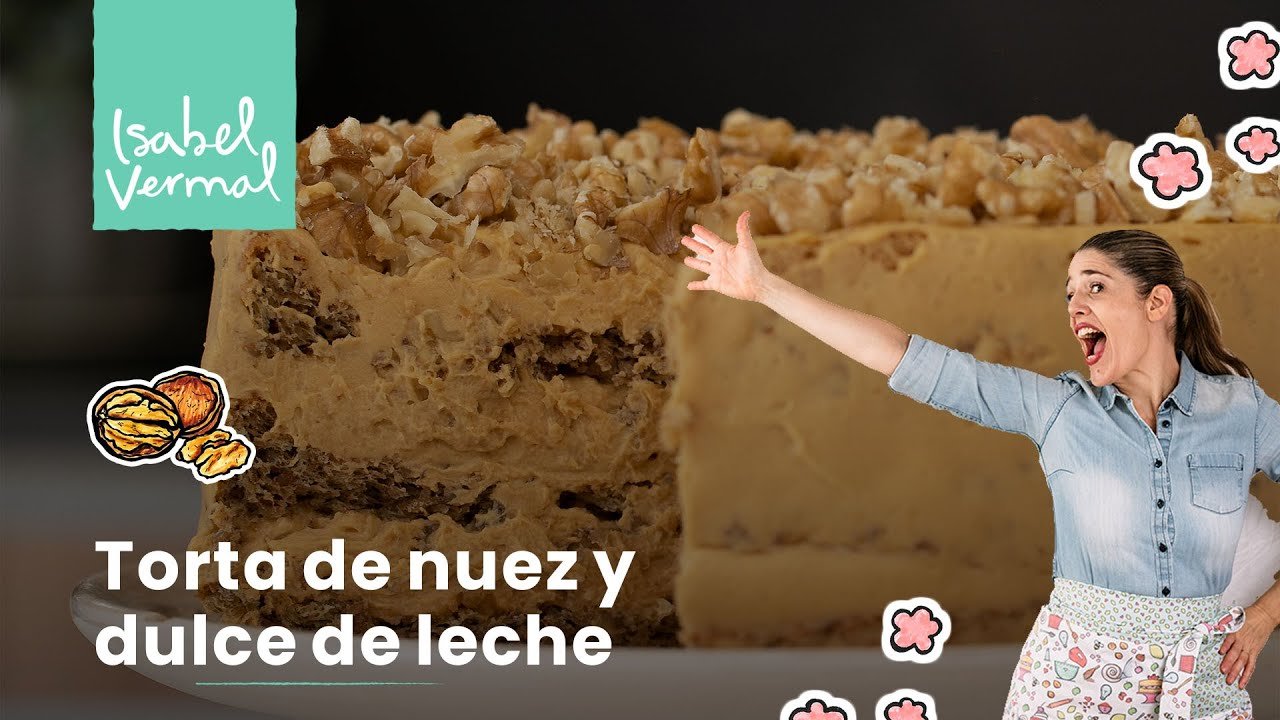 Receta de Torta de nuez y dulce de leche