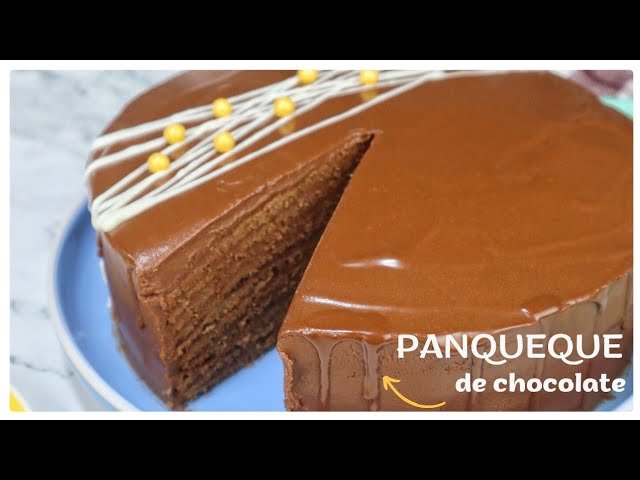 Receta de Torta de panqueques de chocolate paso a paso