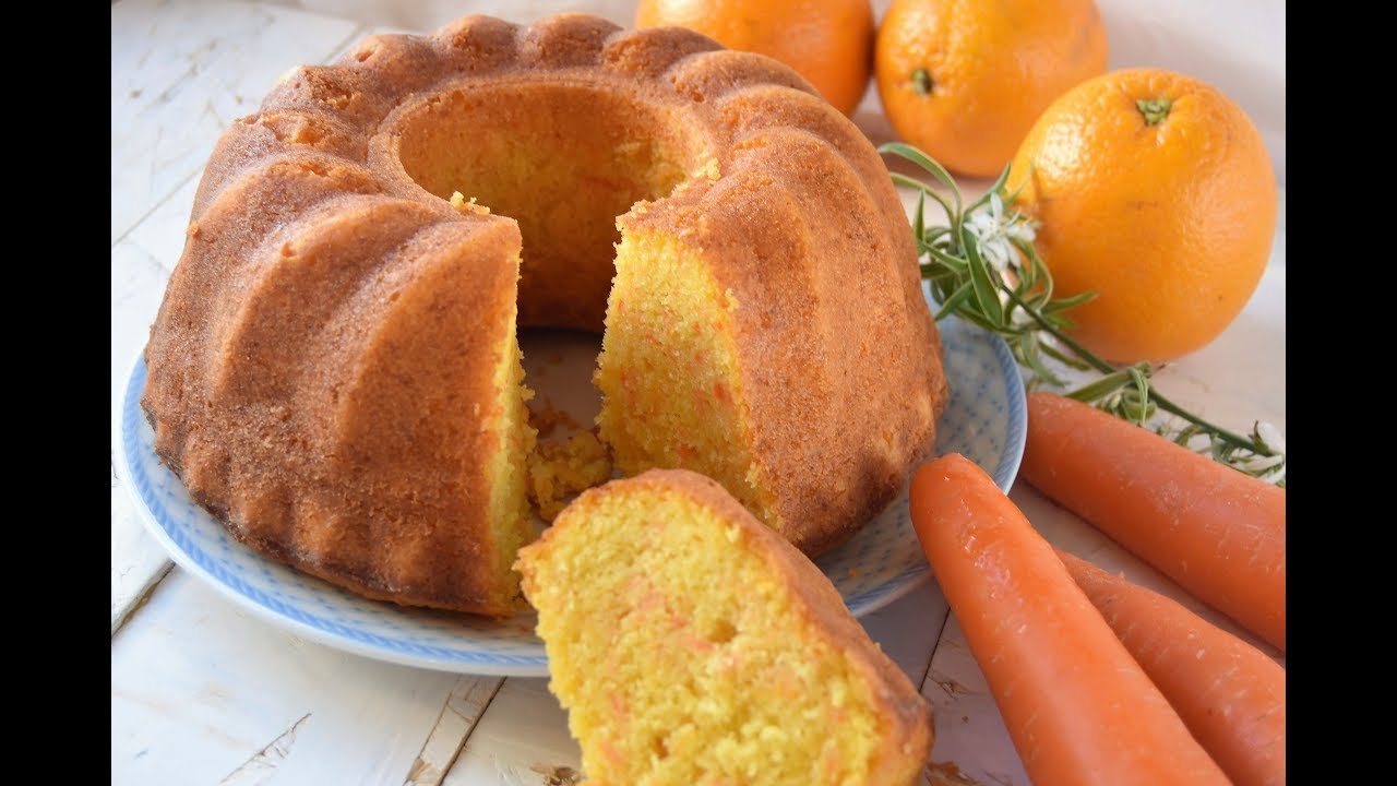 Receta de Torta de zanahoria y naranja light