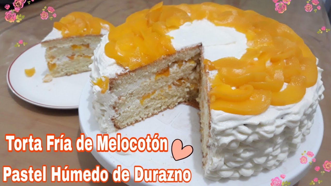 Receta de Torta fría de melocotón
