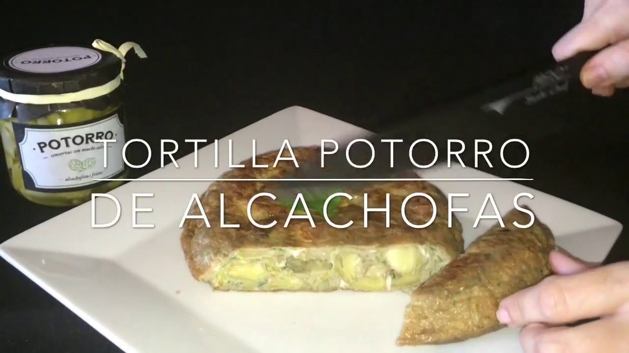 Receta de Tortilla de alcachofas de bote