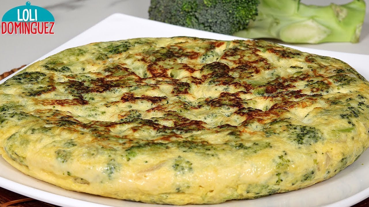 Receta de Tortilla de brócoli con queso