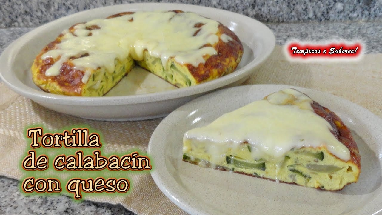Receta de Tortilla de calabacín con queso