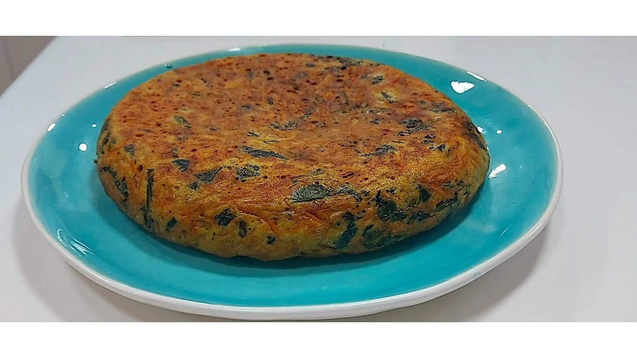 Receta de Tortilla de espinaca y zanahoria