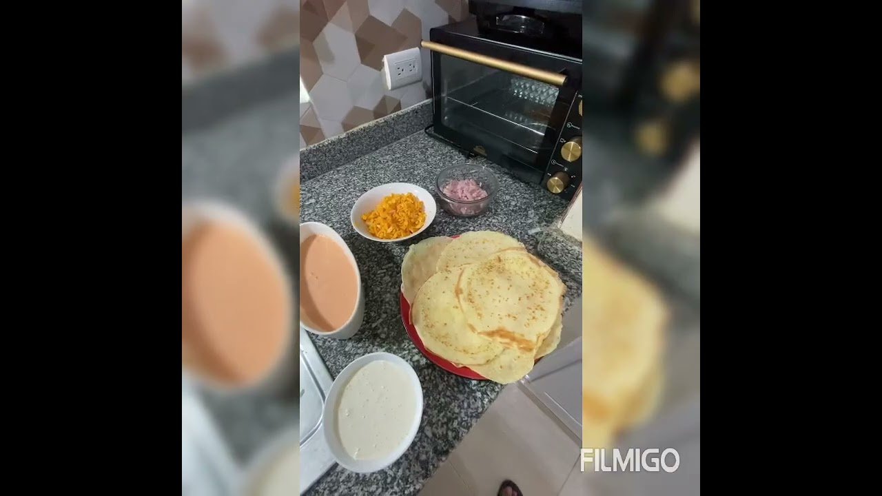 Receta de Tortillas de maíz rellenas de jamón y queso