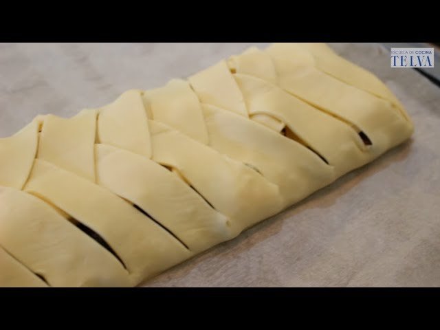 Receta de Trenza de hojaldre con chocolate y nueces