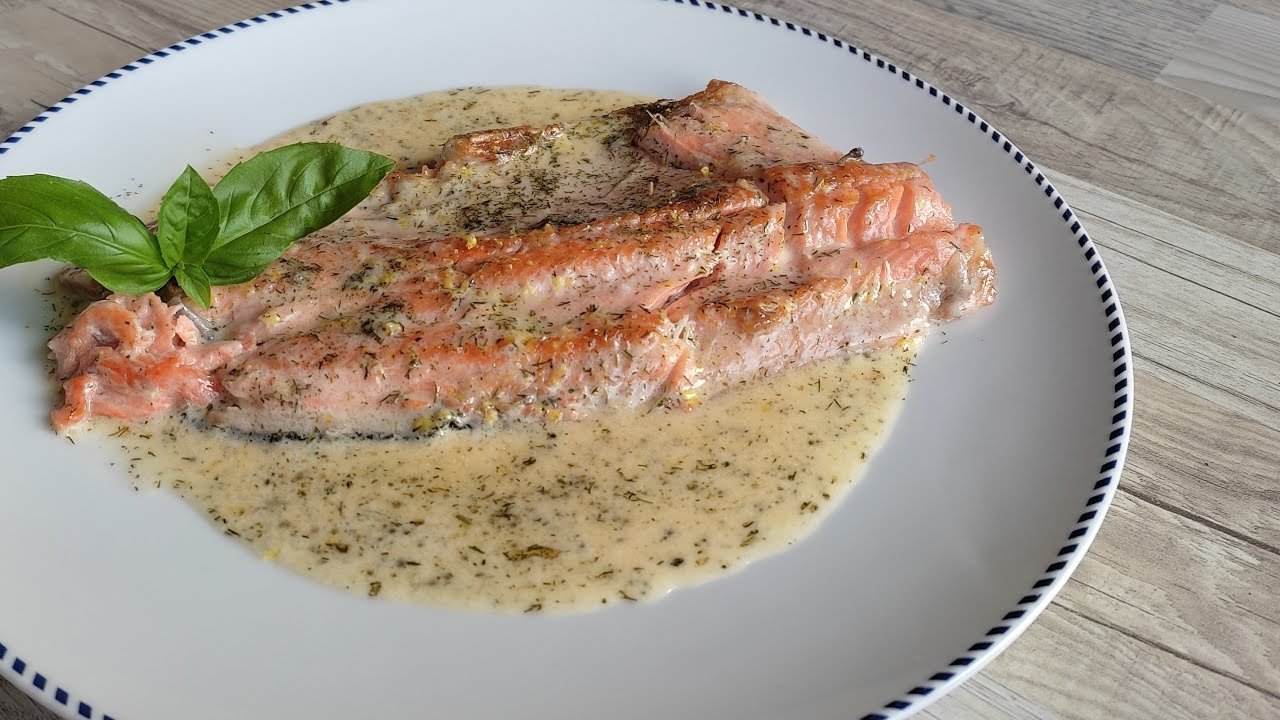 Receta de Trucha asalmonada en salsa de mantequilla