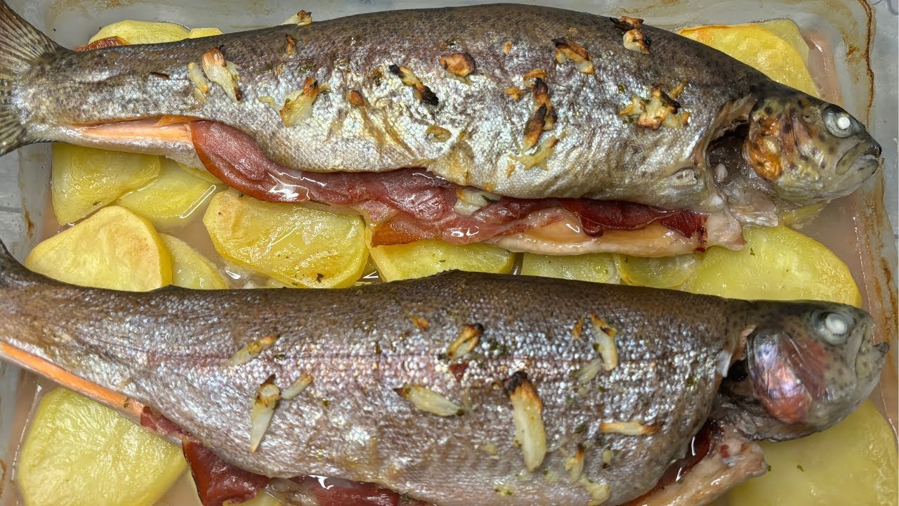 Receta de Truchas al horno