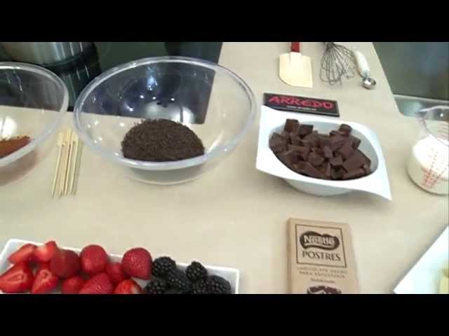 Receta de Trufas de chocolate con fresas