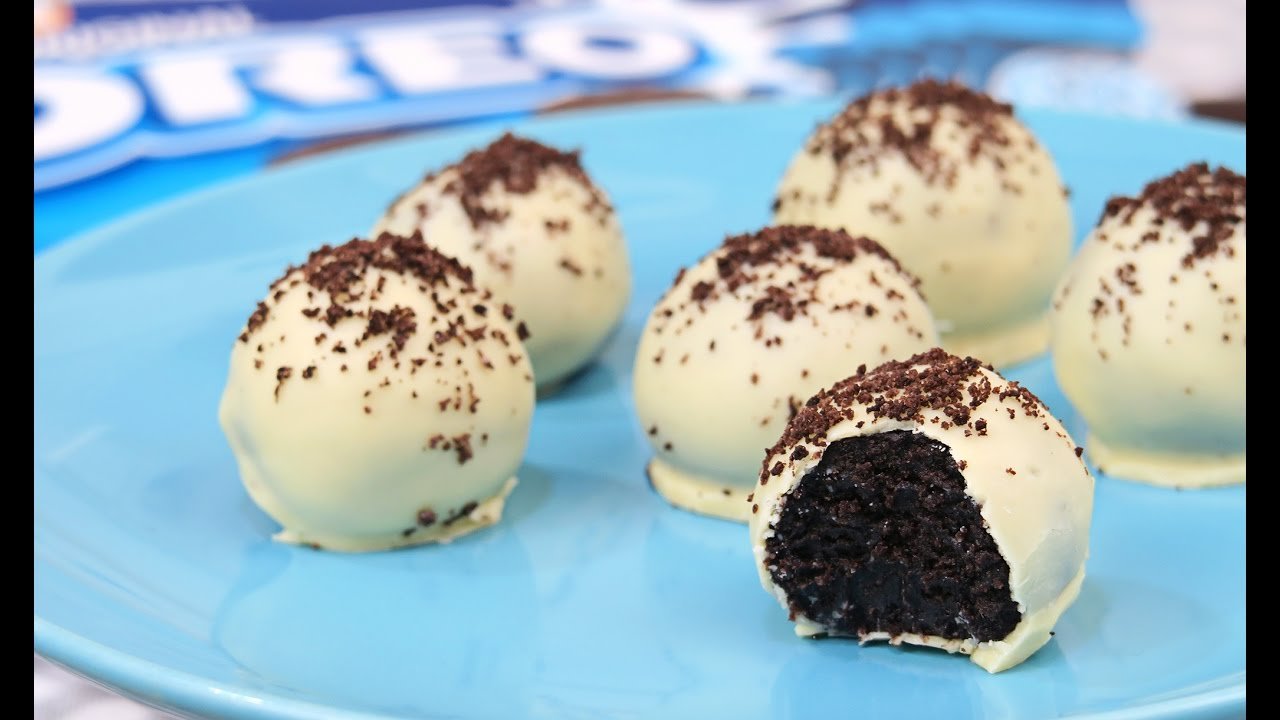 Receta de Trufas de chocolate y Oreo