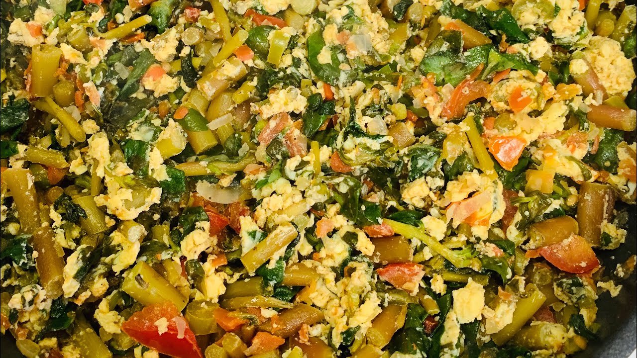 Receta de Verdolagas con huevo