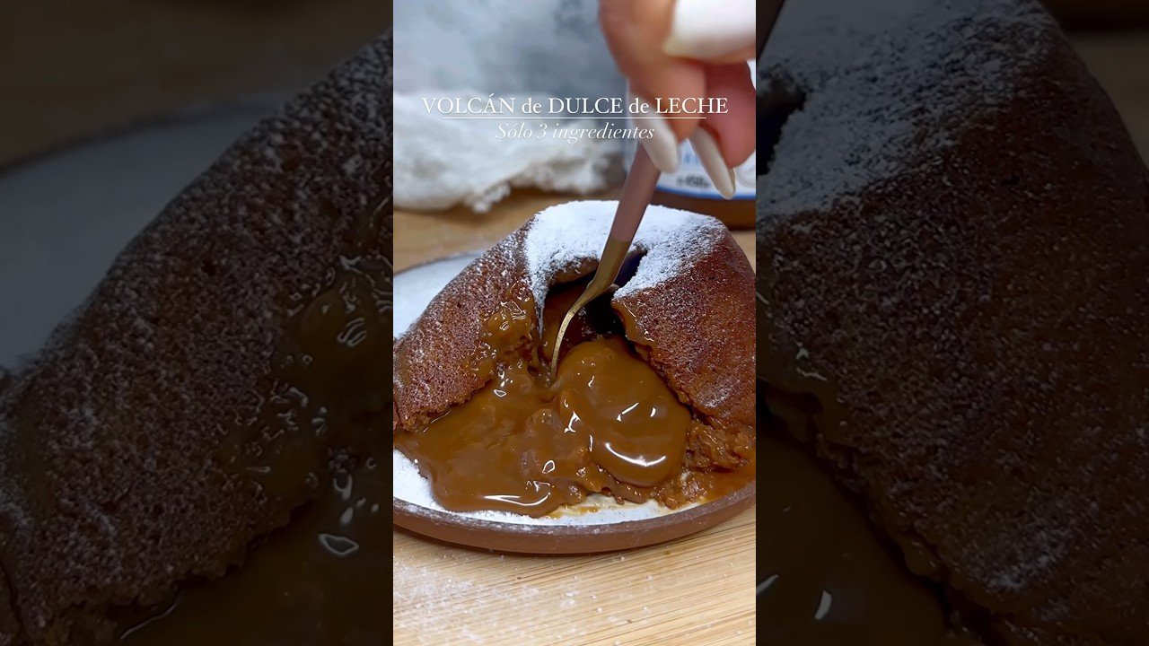 Receta de Volcán de dulce de leche