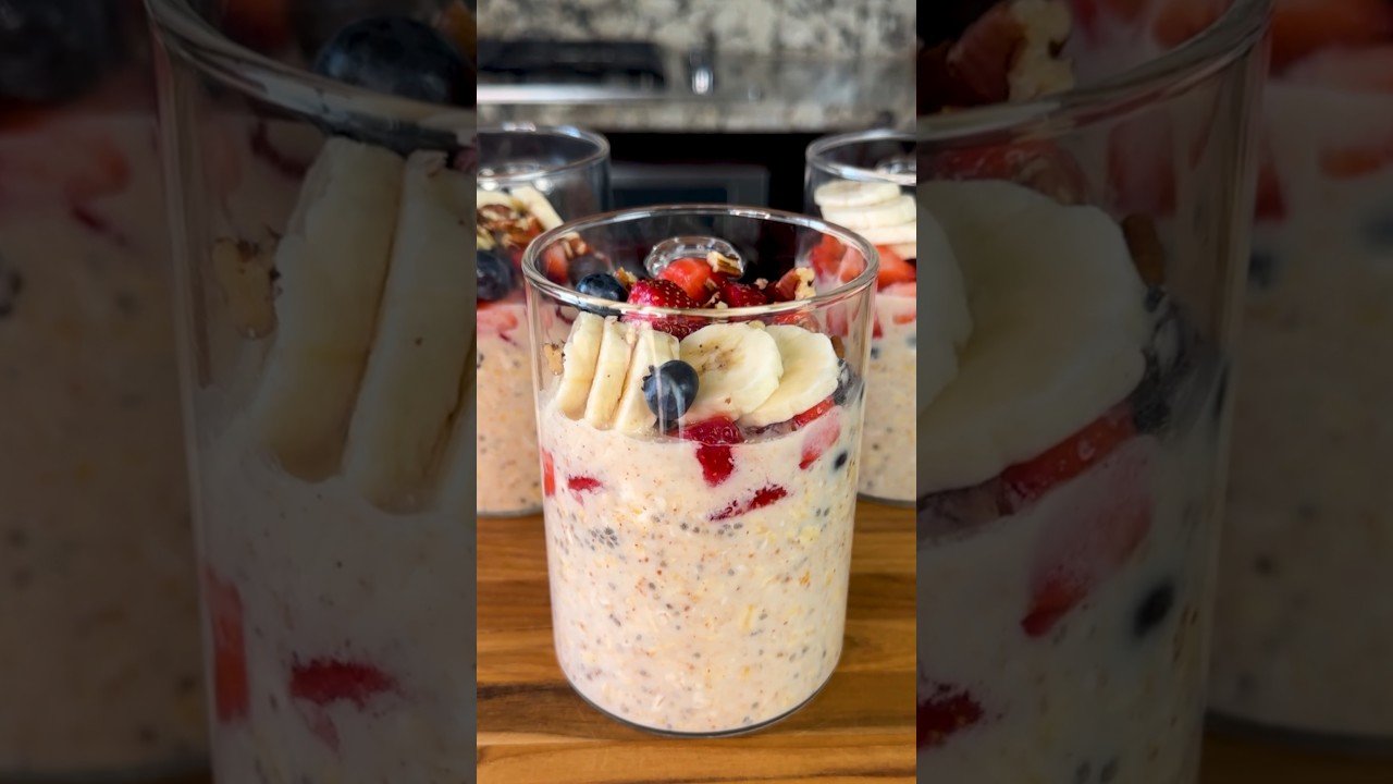 Receta de Yogur con avena y fruta