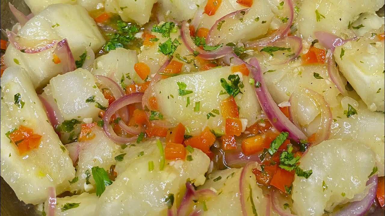 Receta de Yuca con mojo venezolano