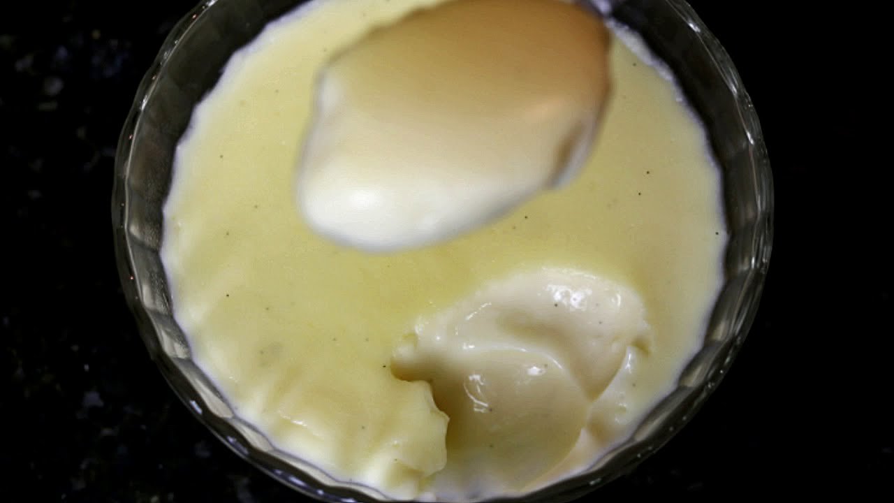 Receta de crema de vainilla