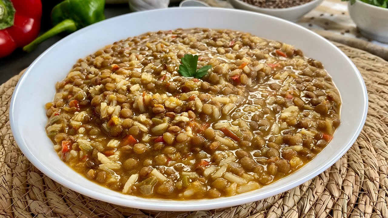 Receta de lentejas con arroz caseras