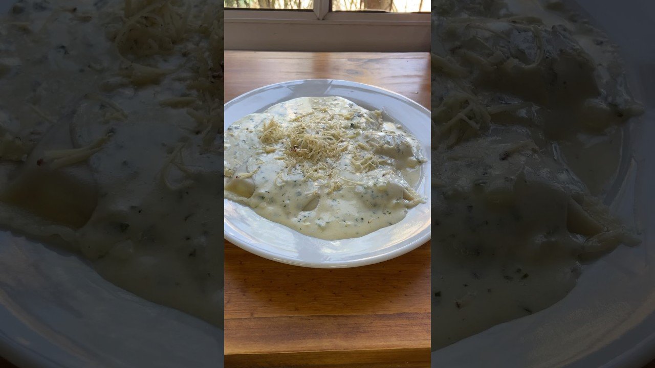Receta de raviolis con nata