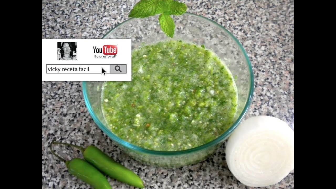Salsa verde cruda