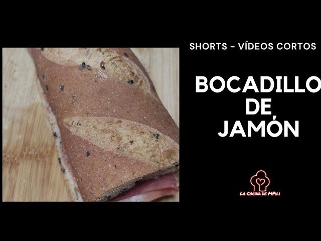 Sándwich de jamón serrano y tomate