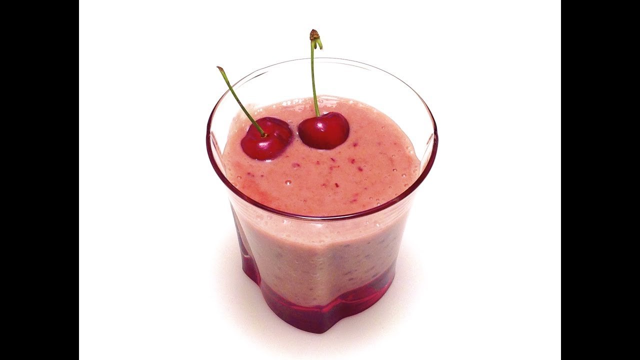 Smoothie de cereza y plátano