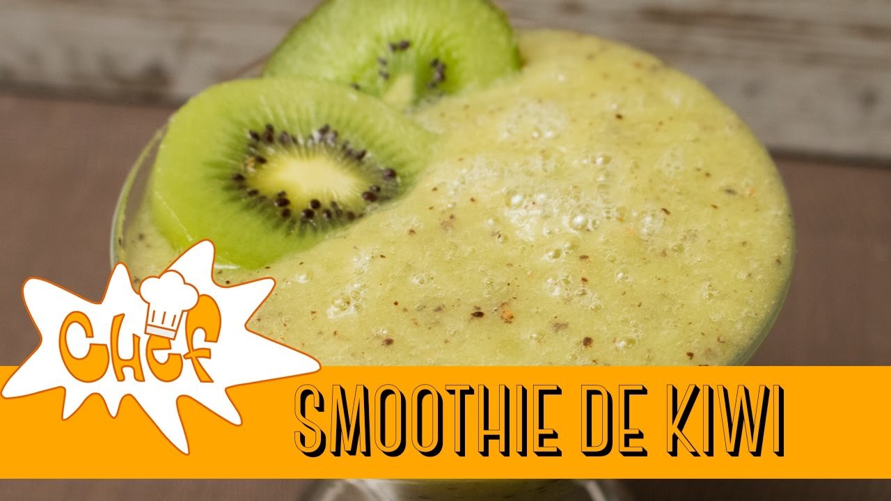 Smoothie de kiwi plátano y jengibre