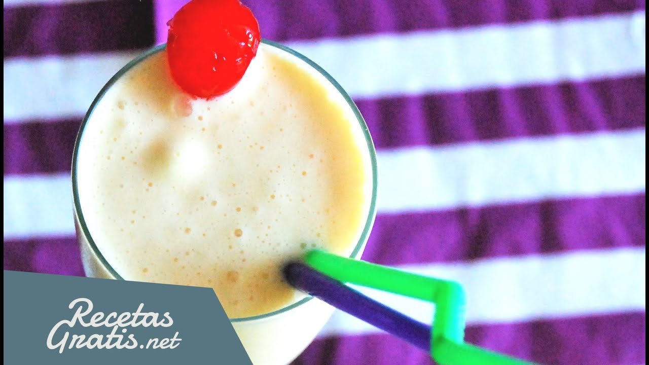 Smoothie de piña con helado