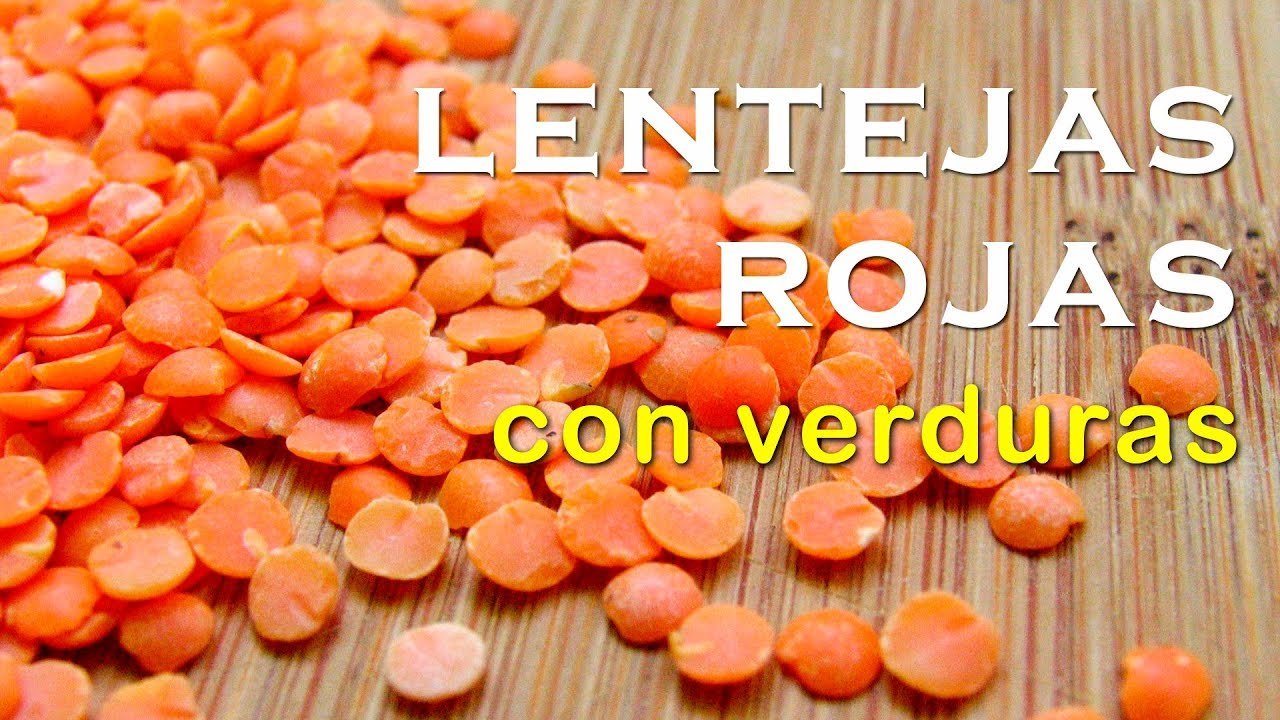 Sopa de lentejas rápida (lenteja roja)