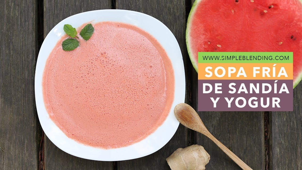 Sopa de sandía