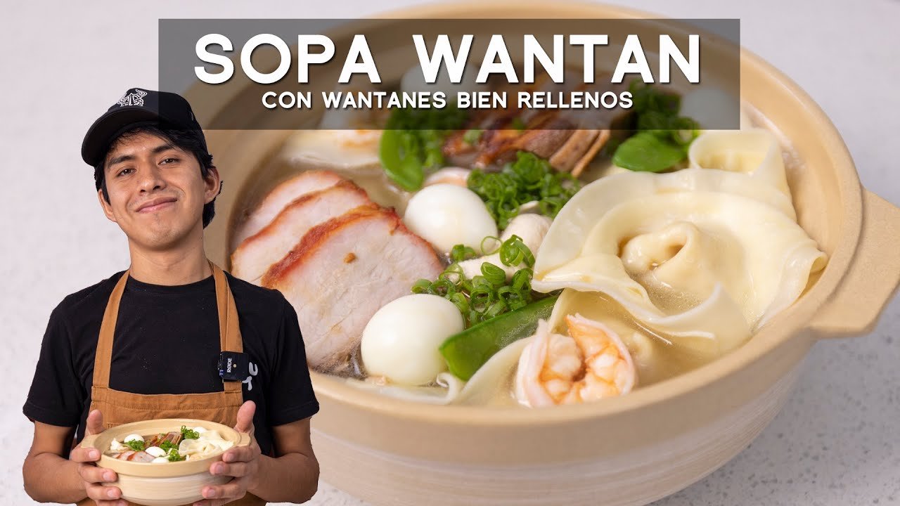 Sopa de wonton rápida
