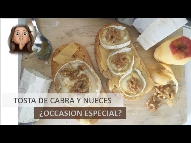 Tosta de queso de cabra y miel