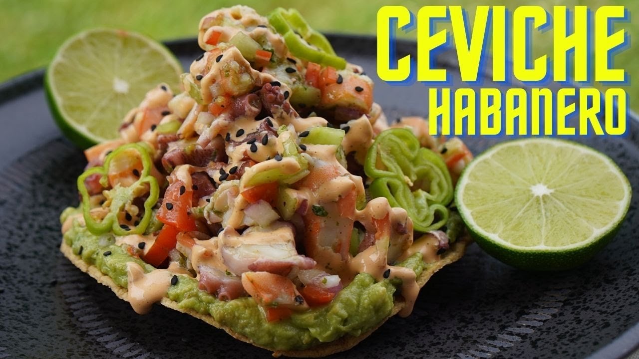 Tostada de ceviche