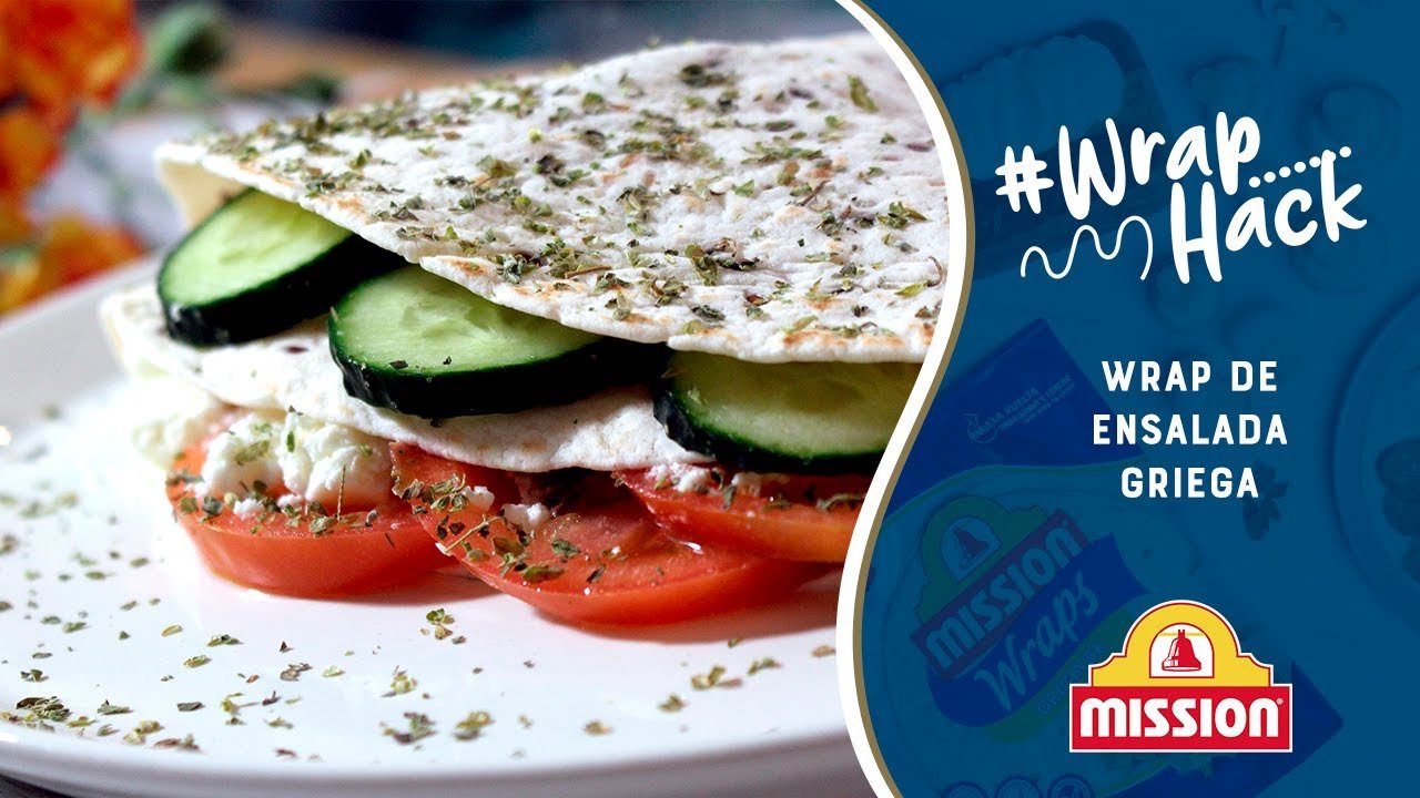 Wrap de ensalada griega