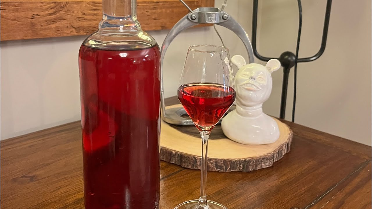 licor de frambueza frutillas