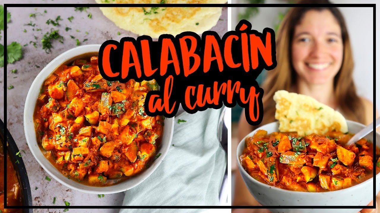 Calabacín salteado con curry